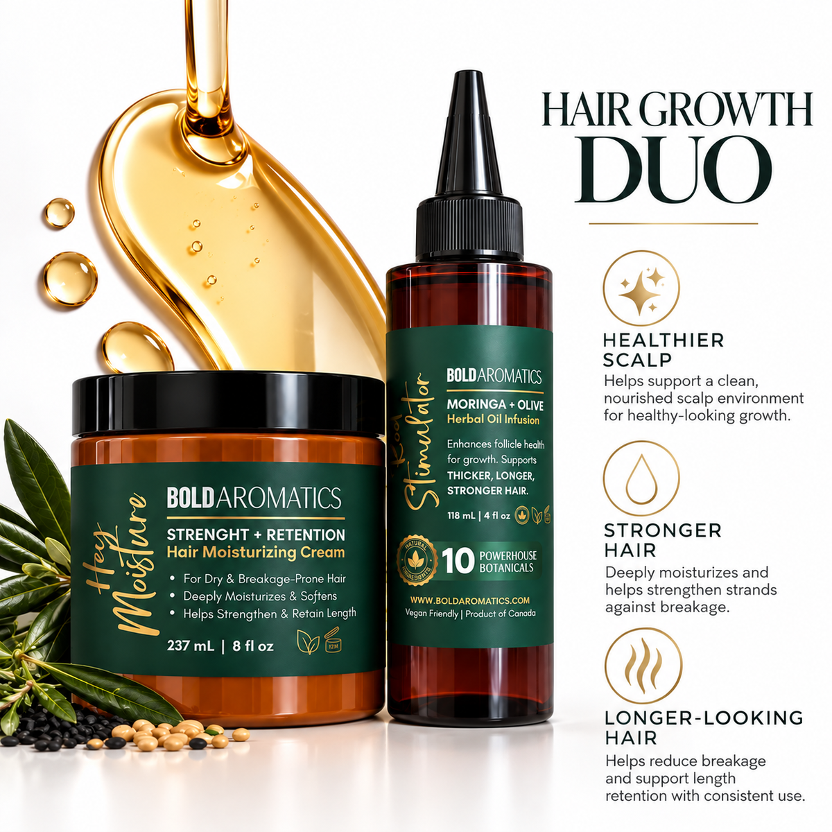 Hair Growth Duo - Moisturizer + Stimulator